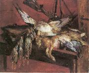 Lovis Corinth Hase und Rebhuhner painting